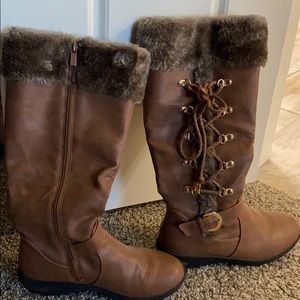 Brown Forever 21 boots. Size 6